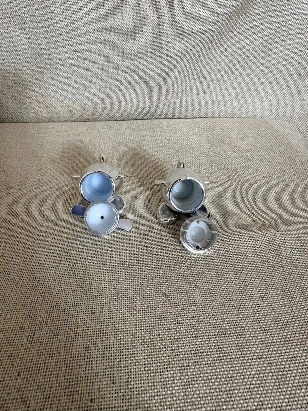 Virgin Atlantic Airplane Salt & Pepper Shakers Cruet Set Unused Airline Memorabi
